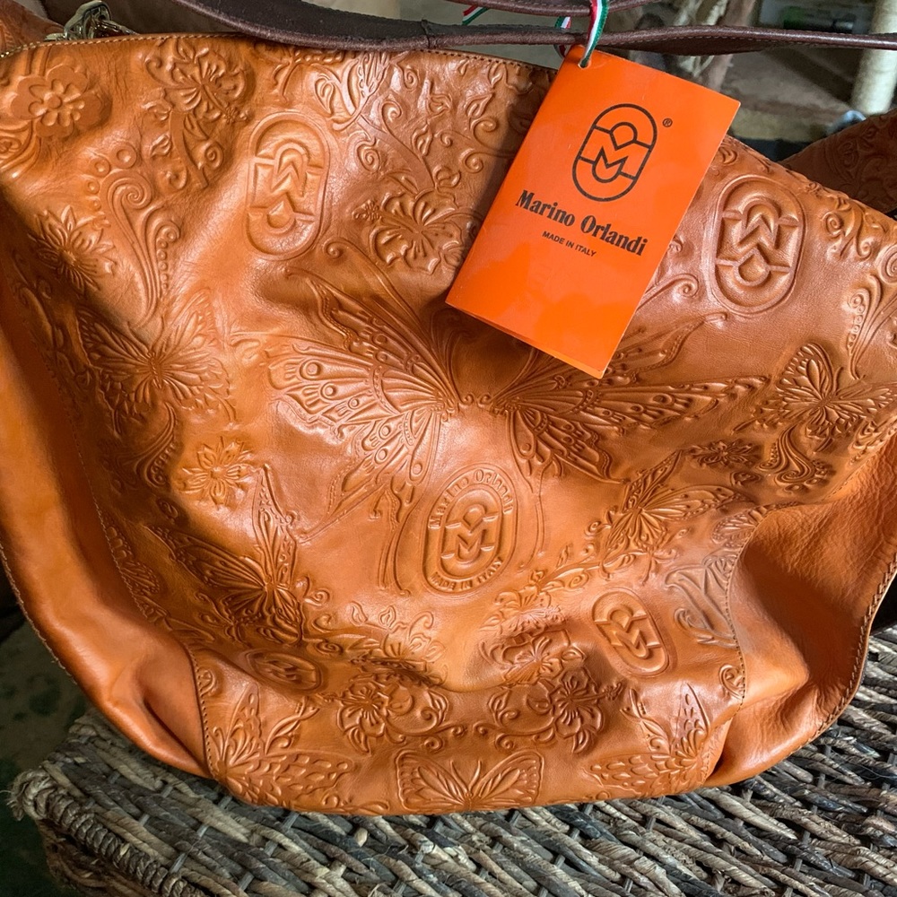 Beautiful Marino Orlandi Leather Handbag